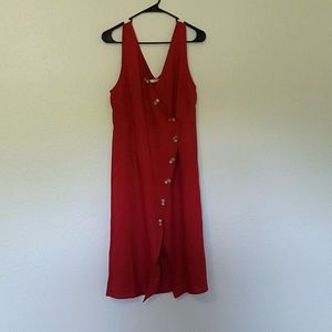 Mountain Brook Sleeveless Dress, Burnt Red
